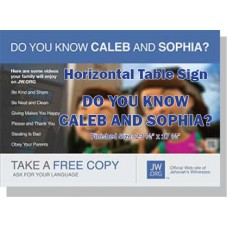 HDYKCS - "Do You Know Caleb And Sophia?" - Table